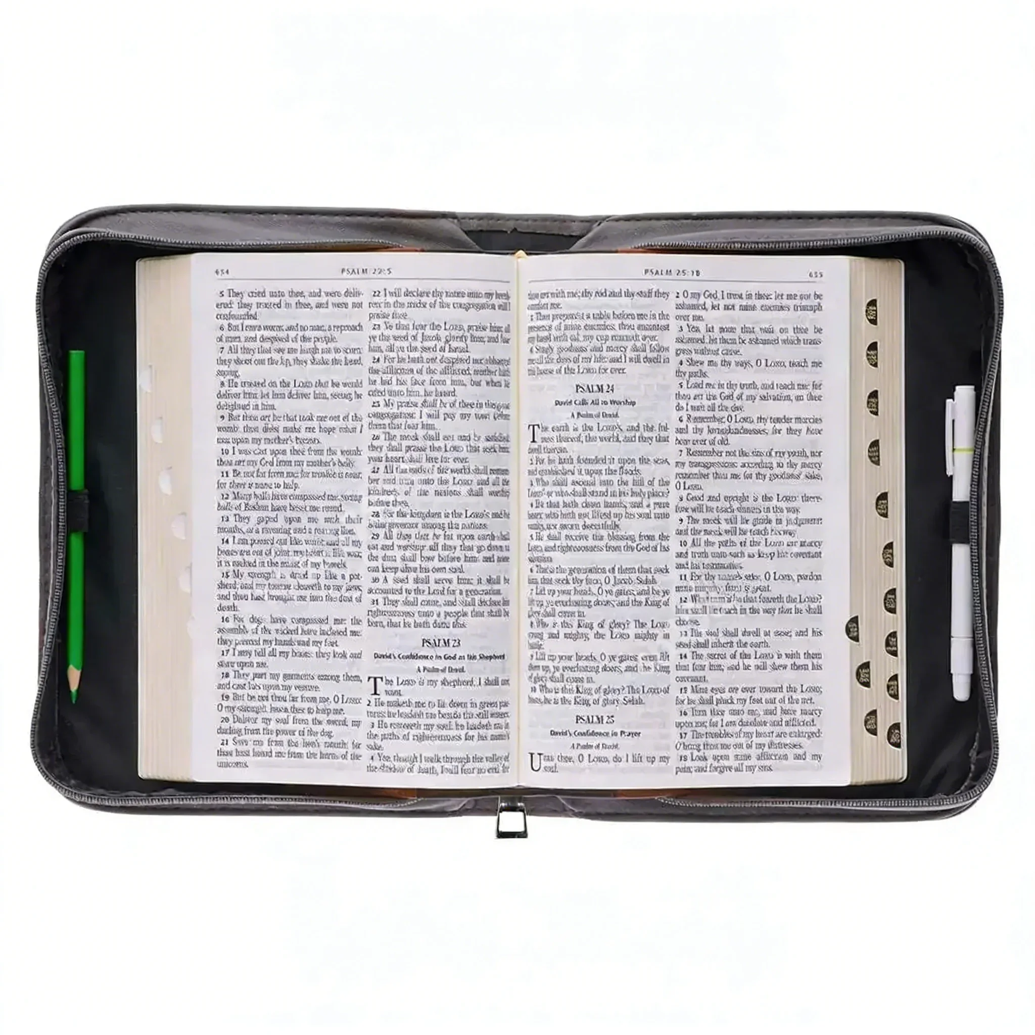 Let Your Faith Be Bigger Than Your Fear Knig Bible Verse Print Bible Carrying Case Christianity Bags for Women Leather Handbags