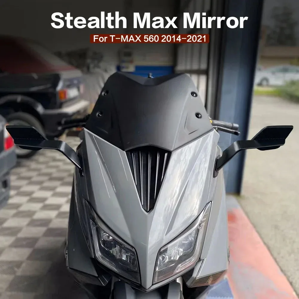 TMAX530 T-Max560 500 Aluminum Alloy Frame Motorcycle Fixed Wind Wing Rearview Mirror For Yamaha TMAX 530 Tmax 500 T-MAX 560