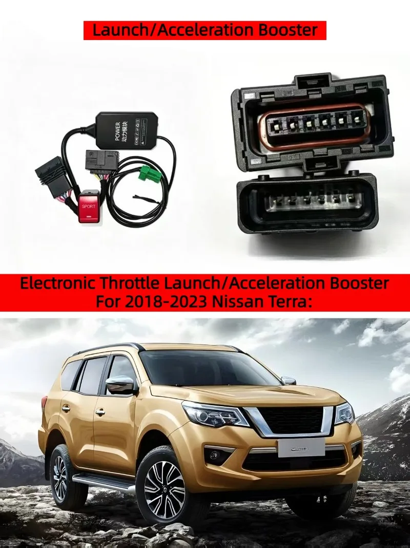 Electronic Throttle Controller Launch Acceleration Booster For 18–23 Nissan Terra  Resolves Acceleration lag When Starting.