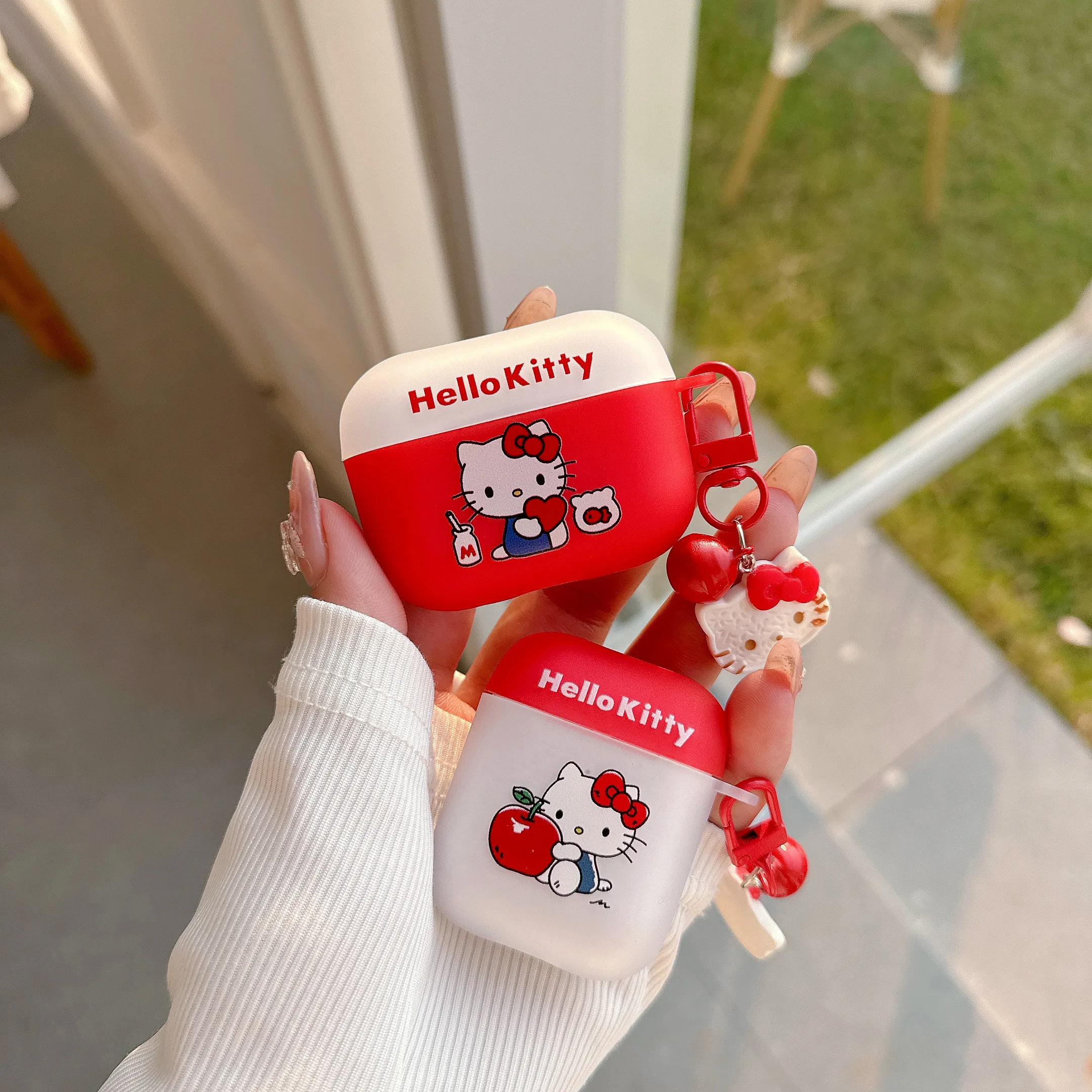 

Pretty Gift Simple Style Super Cute Sanrio Fashion Hello kitty Cartoon For Airpods 4, 2, 3, Pro, Pro2 Anti-drop Headphone Case