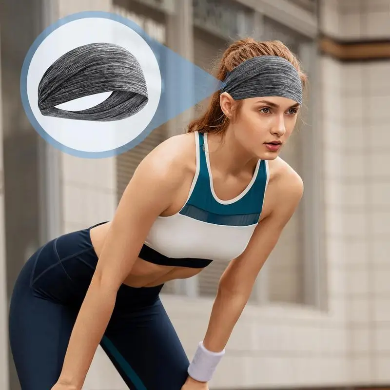 Elastická sportovní hairbands fotbal hairbands sportovní elastická čelenka elastická široký cvičení joga sportovní čelenky pro joga běžecký