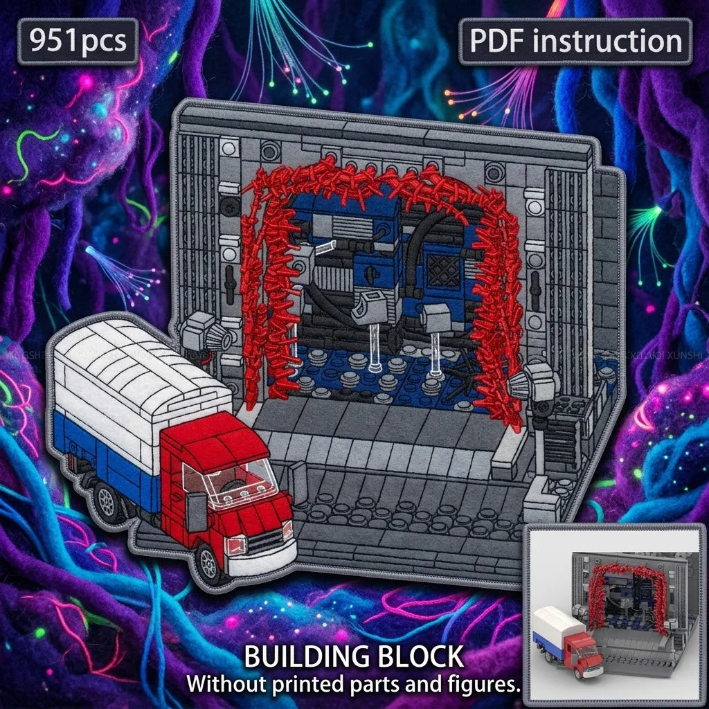 

Building Bricks Gift Stranger Sci Fi Scene Construction Toy Vehicle and Building Set Display