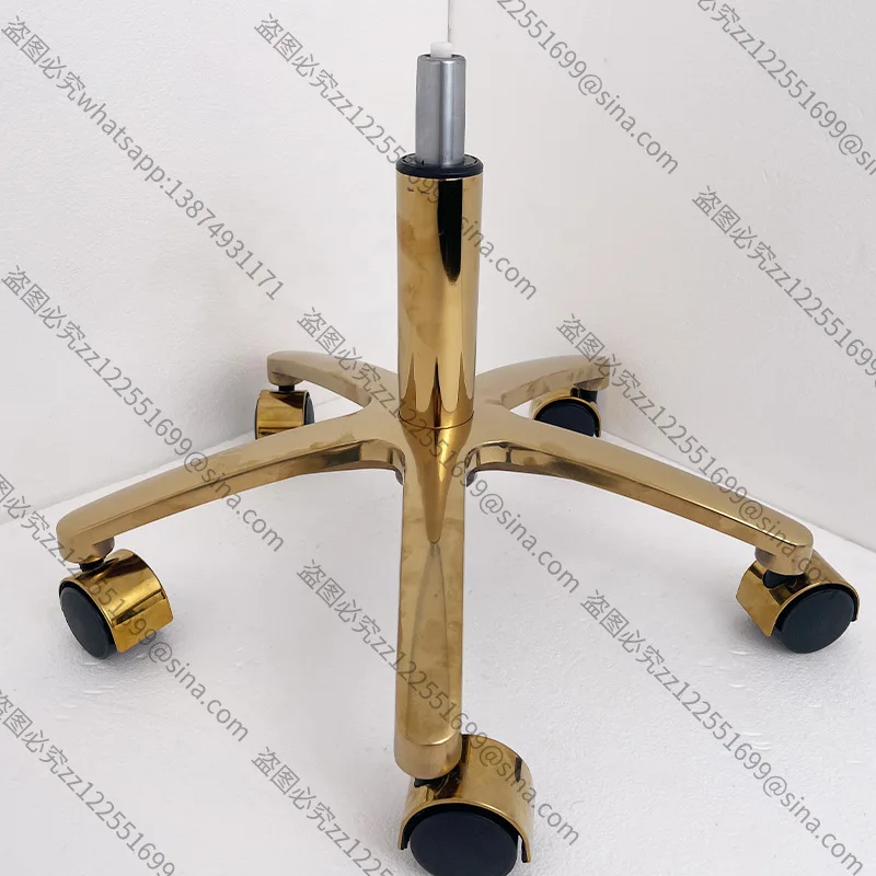 Suitable for Chair Foot Wholesale Rotating Seat Tripod Stainless Steel Foot Liftable Chassis Bracket Set Hardware Lifting Foot