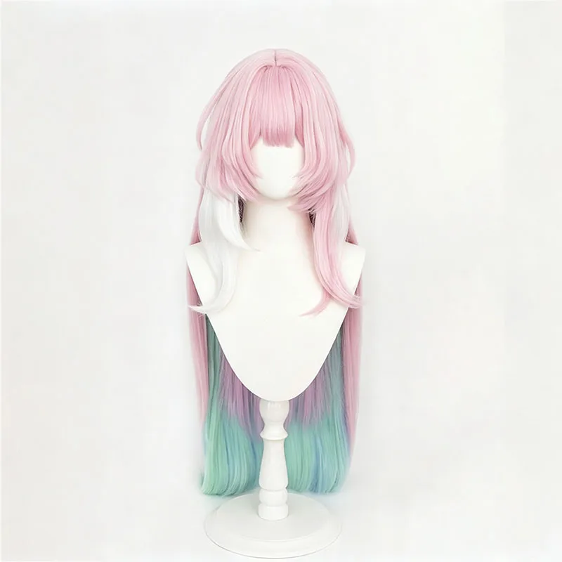 Game Honkai: Star Rail Cyrene Cosplay Wig Pink Long Synthetic Hair Headwear For Women Men Halloween Costume Party Carnival Props