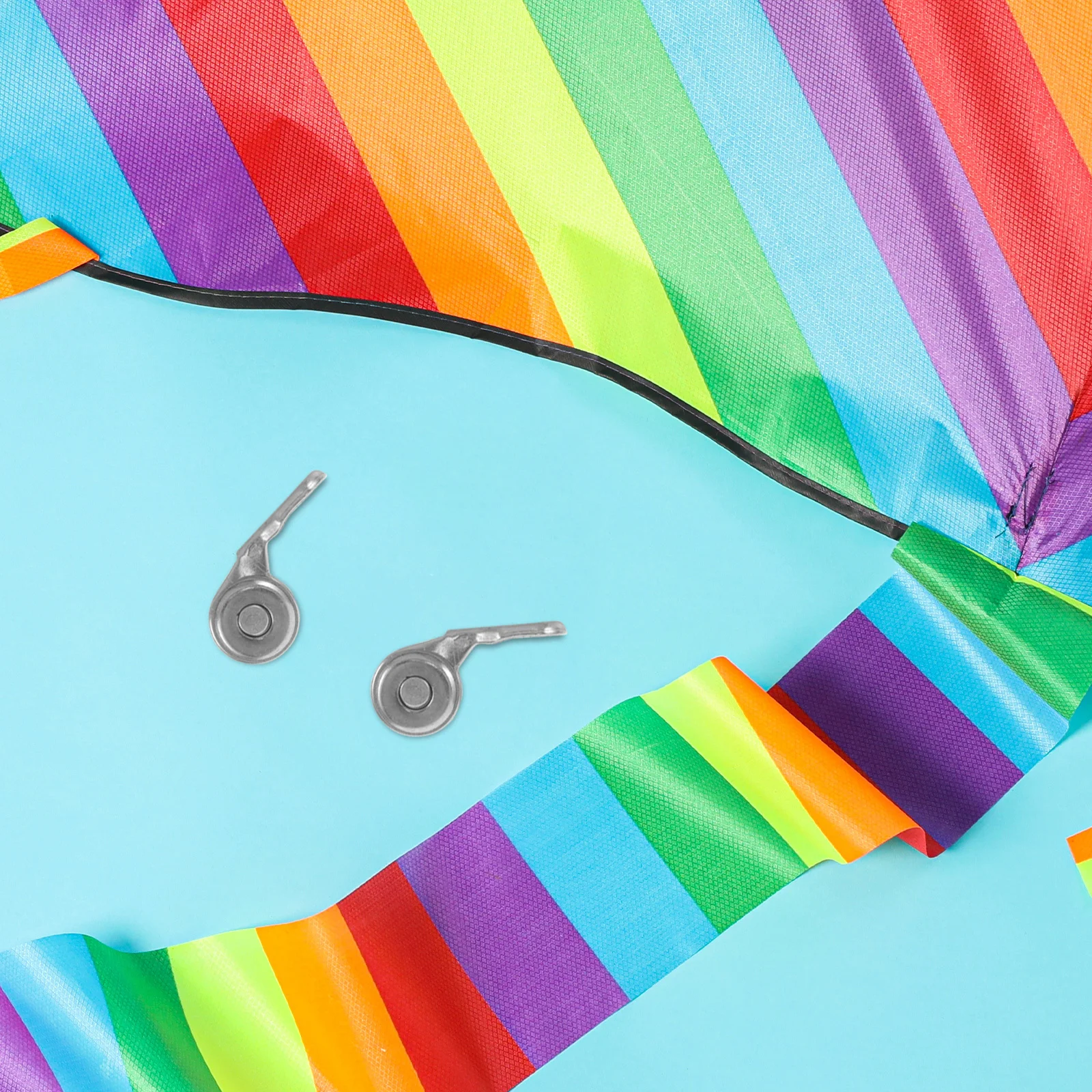 Rueda de cuerda de Metal, accesorios voladores flexibles para todas las edades, enrollador de cuerdas para cometas, herramienta enrolladora de cometas de viento para exteriores, 2 uds.