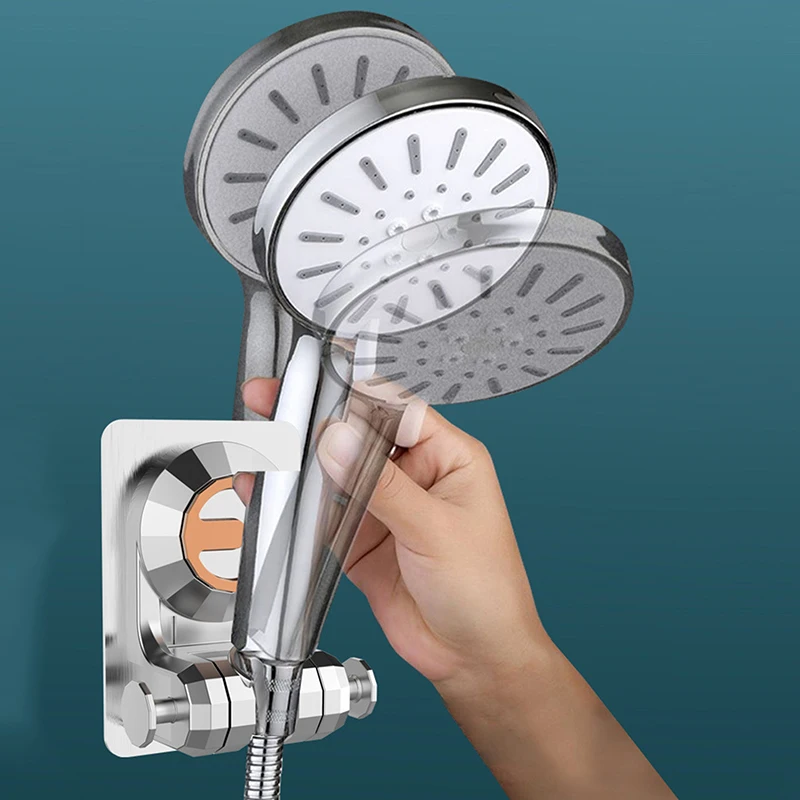 New Shower Head Holder Adjustable Wall Mounted Shower Holder Without Punching Showerhead Handheld Bracket Bathroom  Accessories