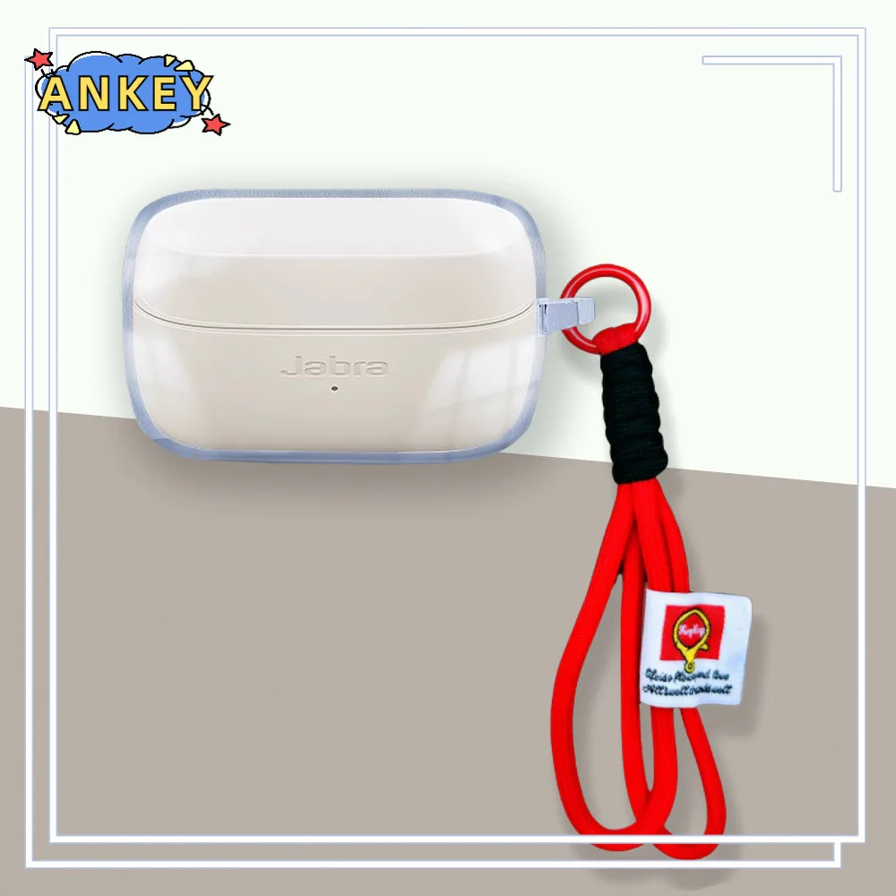 for Jabra Elite 4 3 2 Case Protective Transparent Clear TPU Covers Bluetooth Earphone Shell Headphone Portable