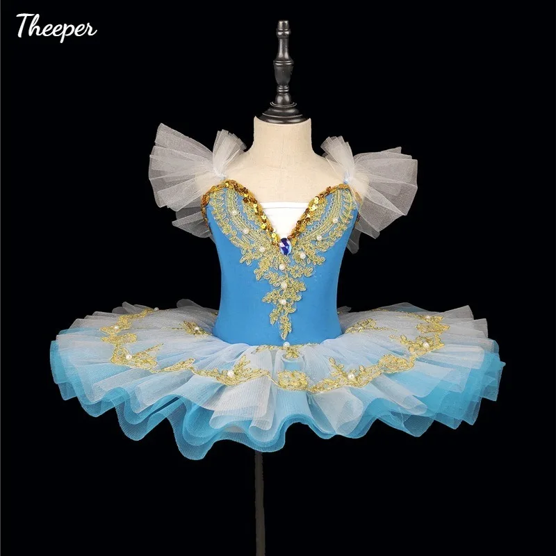 Theeper Ballet Tutu Dress Fluffy Puffy Skirt Elegant Swan Style Dance Costume Stage Performance Outfit  Apparel for Performers