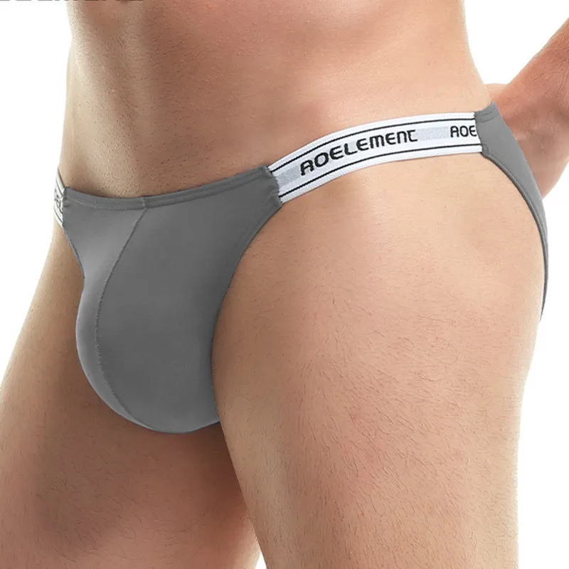 Men Underwear Briefs Shorts Homme Bikini Slip Ice Silk Panties Man Elastic Strap Waistband Pouch Underpants Cueca Calzoncillo