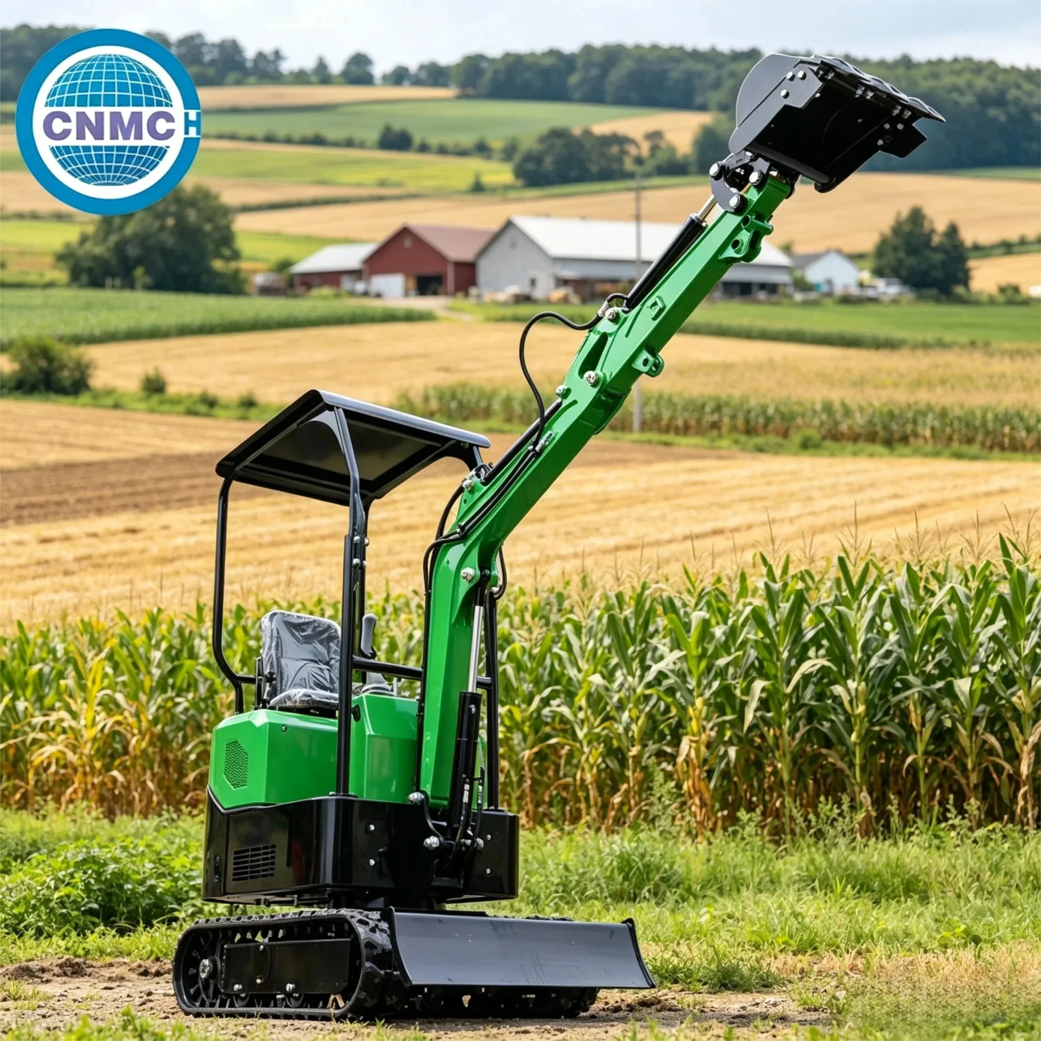 

CNMC 1 Ton Mini Excavator Compact Excavator Multifunctional Customizable High Quality CE EPA Certification Factory Direct Sales