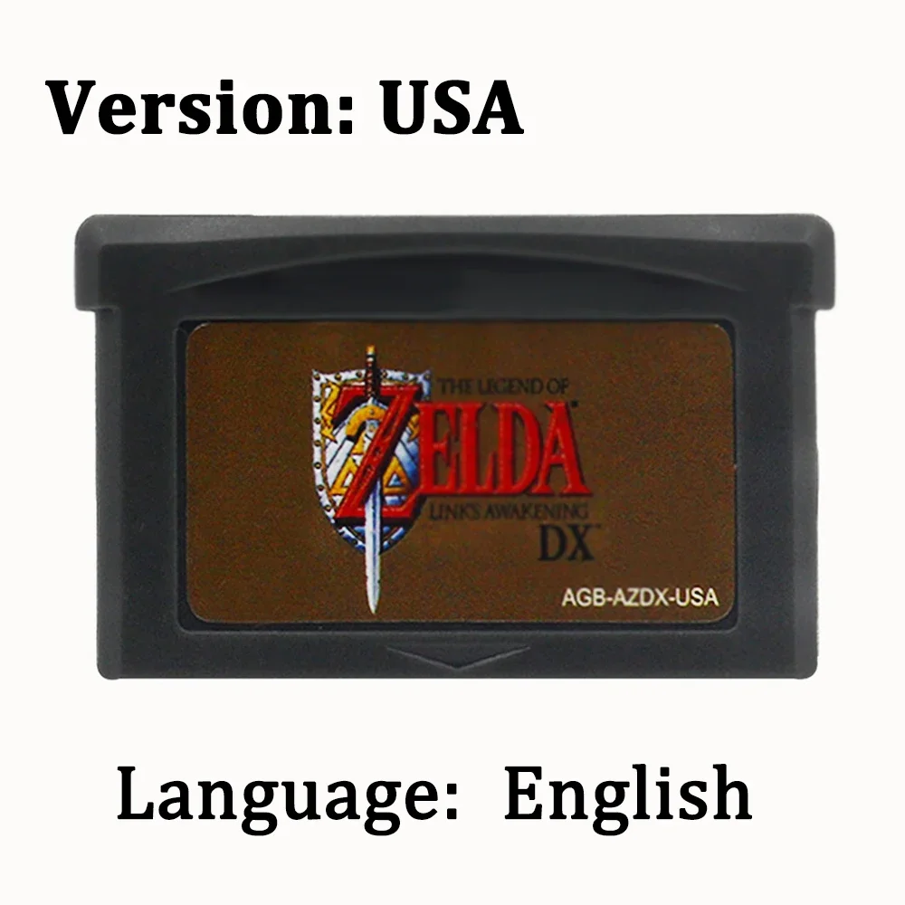 Hot Zelda GBA Game Card Cartridge 32 Bit Video Game Console Zelda Game Card Link To The Past Awakening DX Minish Cap image 3