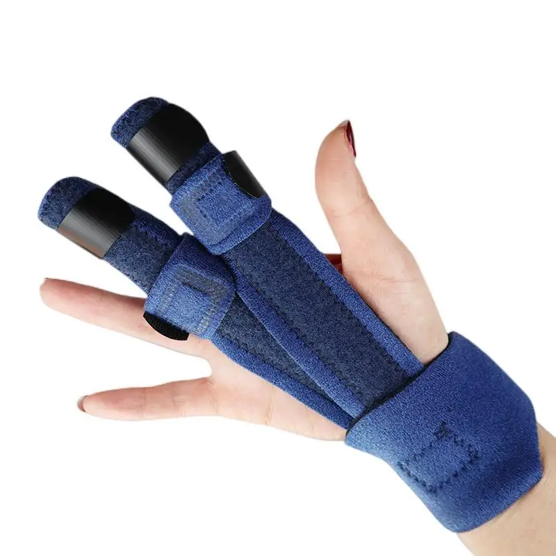 

Adjustable 2 Finger Splint Hand Wrist Brace Support for Trigger Finger Aluminum Support Brace Guard Splints Tendon Pain Relief