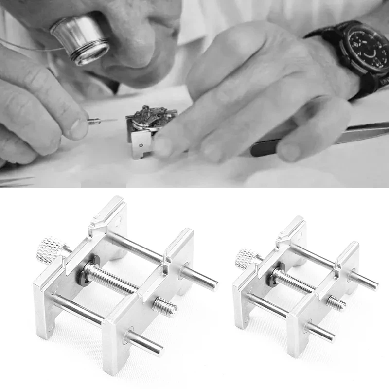 2 Pieces/Set, Multifunctional Clip On Watch Repair And Jewelry Making, With Movement Holder, Suitable For Watchmakers