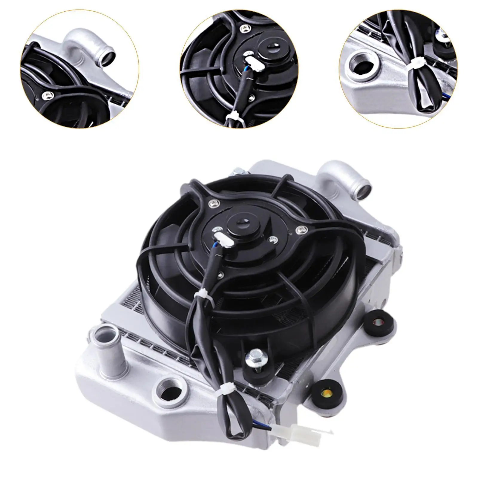 Radiator Cooling Fan Oil Cooler Motorcycles Parts Offroads Vehicles 250cc Water Cooler Motorcycle Cooling Fan Radiator Fan