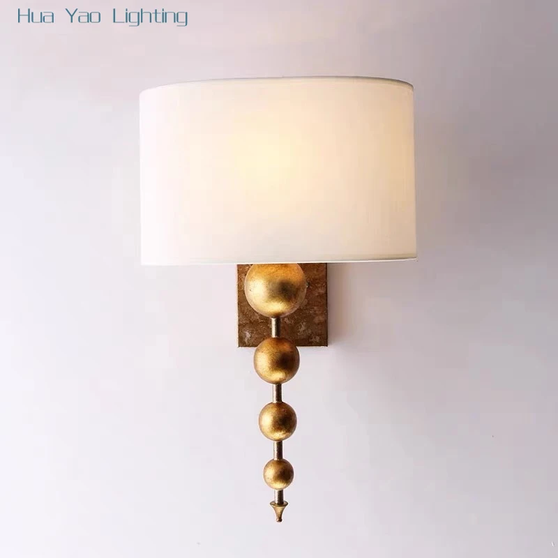 Creative Vintage Luxury Wall Lamp Wrought Iron Gold Industrial American Wall Sconce Lights Fixture Beside Home Deco Cafe Bar