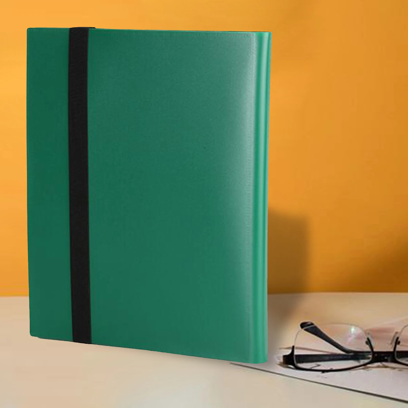 Trading Card Carrying Binder 4 Pockets Card Storage Case for Game Cards Portable Album 21x17.5cm 20 Sheets