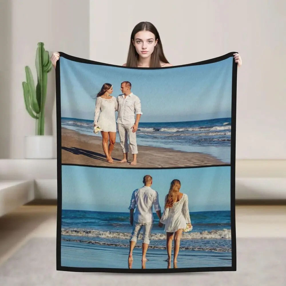 بطانيات مخصصة للآباء مخصصة إضافة نص الصورة اسم الشعار بطانية مخصصة للرجال والنساء والأصدقاء والأب والأم