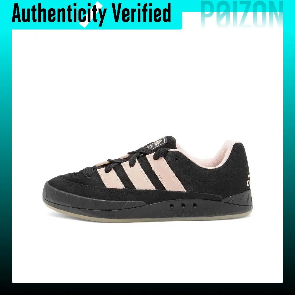 Adidas Originals Adimatic Leather Wear resistant And Lightweight Low top Sports Casual Shoes Unisex Black Pink GY2092
