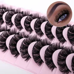 NEW DD Curl 10-25mm Mink Lashes 3D Mink Eyelashes Lashes Handmade Reusable Fluffy Natural Eyelashes False Lashes Makeup