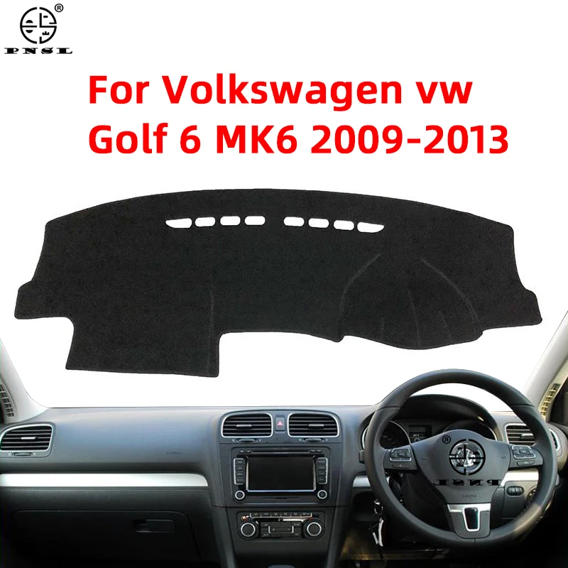 For Volkswagen VW Golf 6 MK6 GTI R 2009~2011 2012 2013 5K Anti-Slip Mat Dashboard Cover Pad Sunshade Dashmat Carpet Accessories