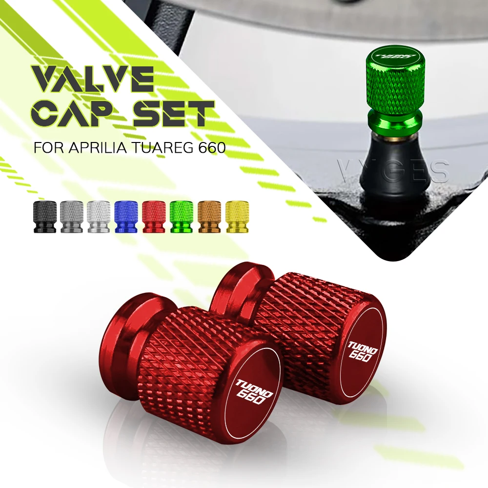 

For Aprilia Tuareg 660 Tuareg660 Motorcycle 2PCS Tire Valve Caps Wheel Tyre Cover CNC Aluminum Alloy