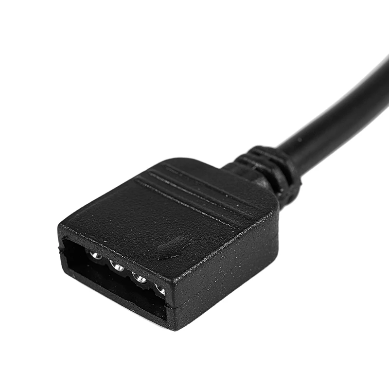 كابل تمديد موصل أنثى إلى أنثى ، شرائط ليد ، RGB ، 4 دبوس ، 1 متر ، أسود ، 2