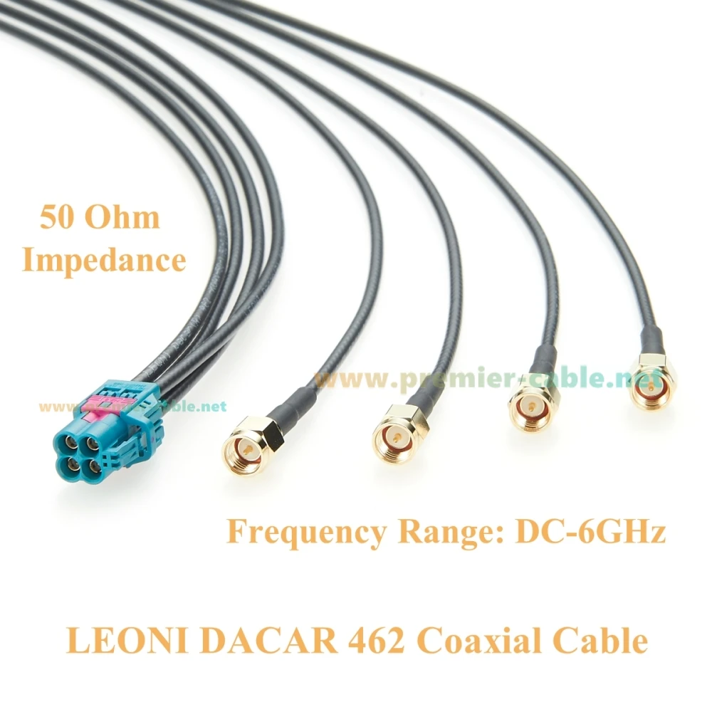 Rosenberger 4-in-1 Mini Fakra Z Buchse auf SMA Stecker Vierports AMK12D-1M4Z5-Z Mini Fakra auf SMA Fahrzeug-Koaxialkabel für GPS – Detail 4