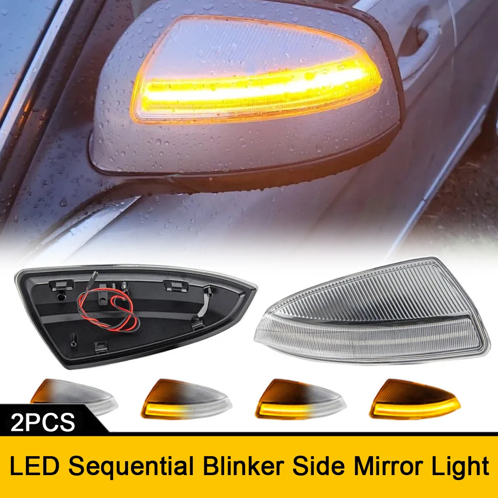 

For Mercedes-Benz Side Rearview Mirror LED Sequential Blinker Indicator Parking Light W164 S204 Vito Bus Mixto Box W639 Viano