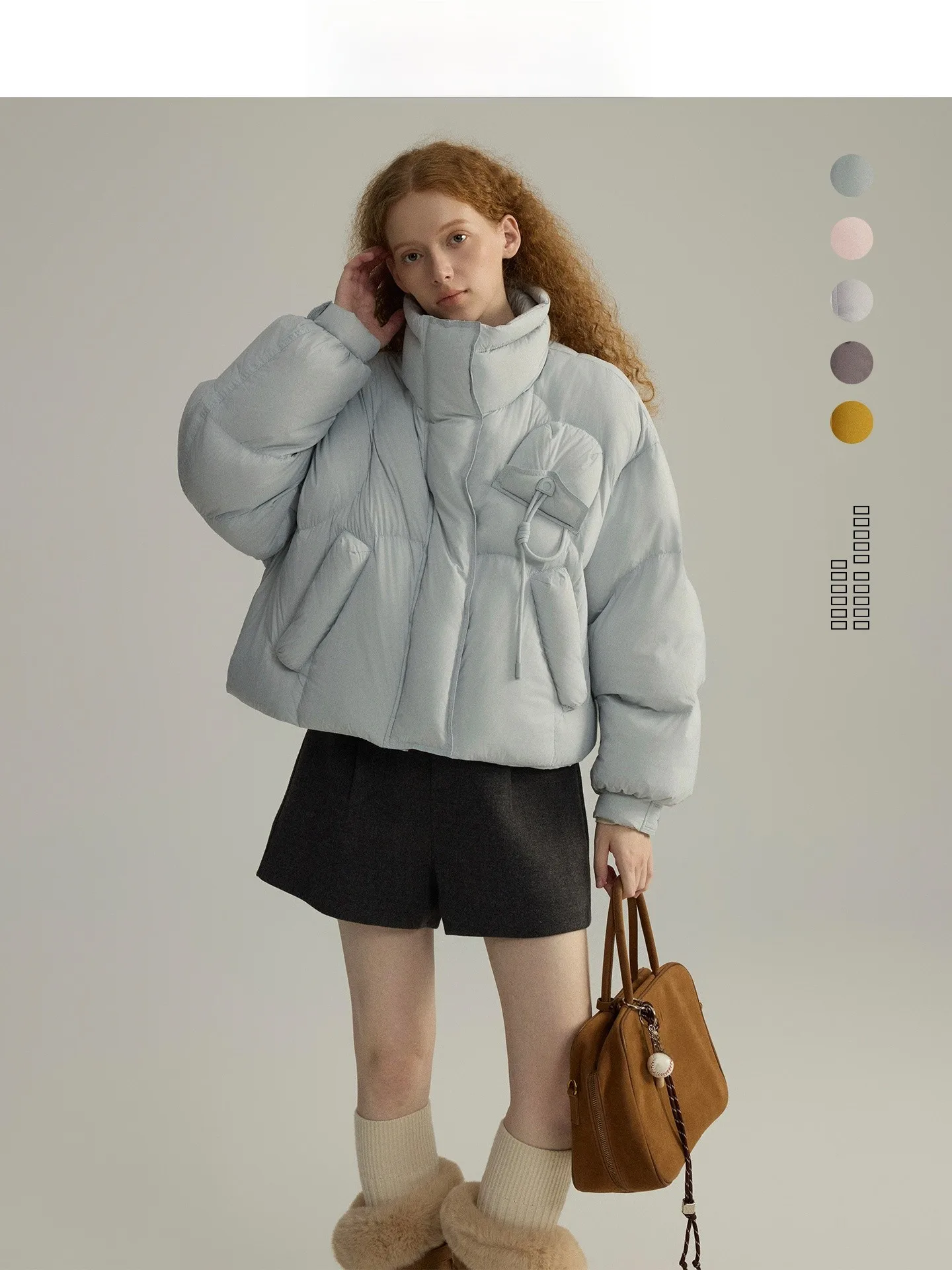 

Женская куртка-пуховик Thir-Tee с воротником-стойкой, теплая, 5 цветов, новая коллекция Зима 2025, приталенная, утепленная верхняя одежда