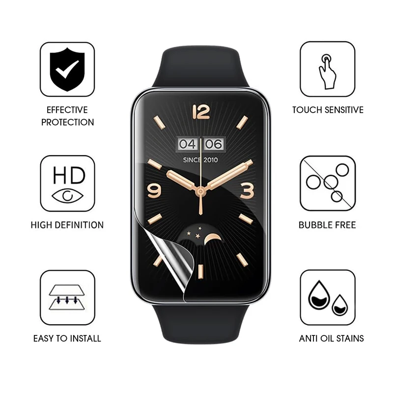 1-10Pcs Screen Protector for Xiaomi Mi Band 10 Pro Hydrogel Film Full Coverage Protection Cover for MiBand 10Pro/9Pro/8Pro/7Pro