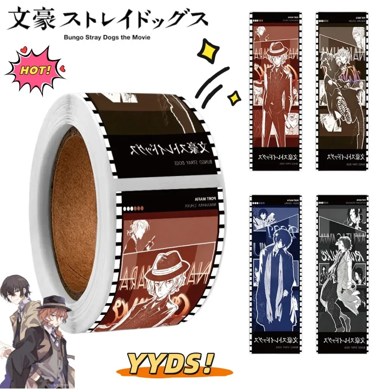 Bungo Stray Dogs dazai osamu Nakahara Chuuya Cartoon Creative Sealing Sticker Personalized Anime Peripheral Tape Roll Sticker
