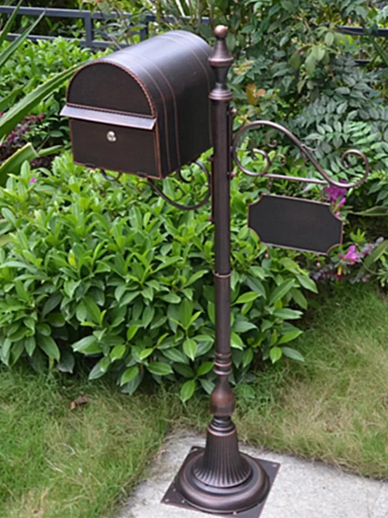 European-style wrought iron villa mailbox mailbox