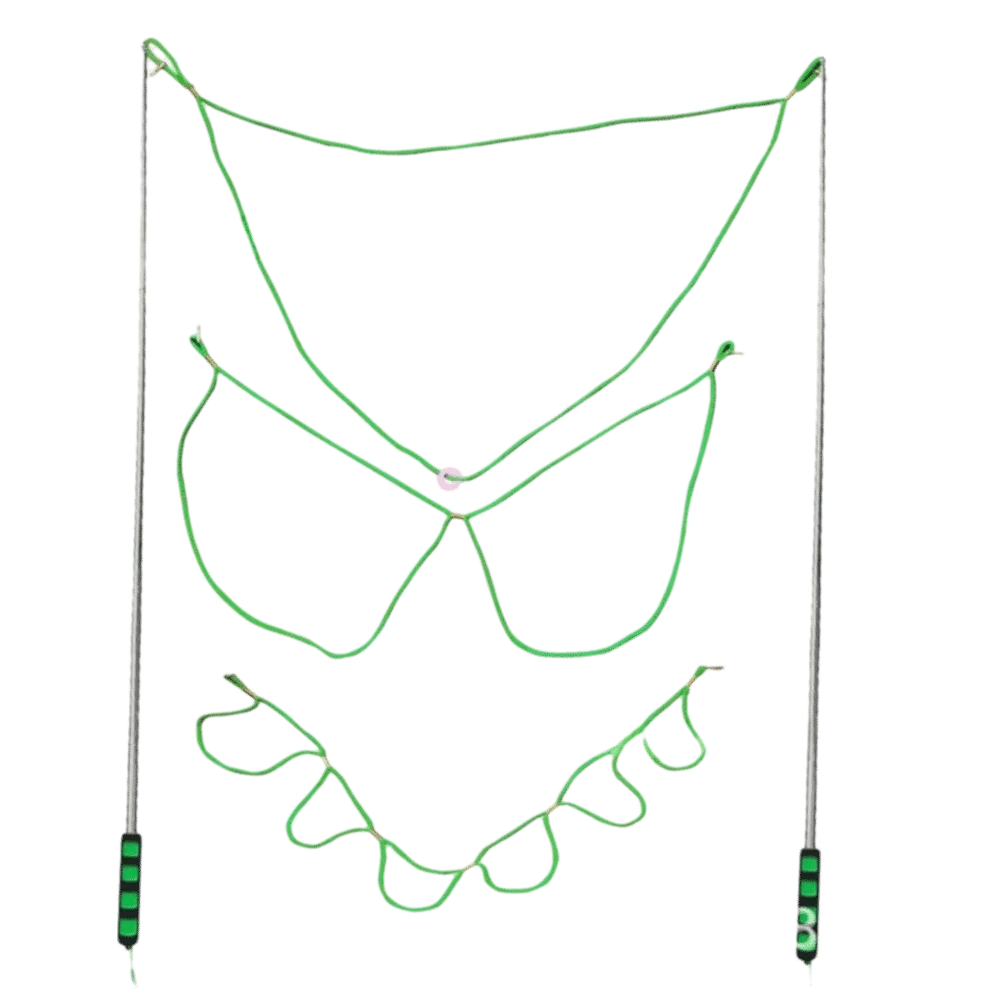 ไม้เป่าฟองสบู่แบบสองด้าน ยืดหดได้ ปรับขนาดได้ วงกลมฟองสบู่ปรับได้ ไม้เป่าฟองสบู่วิเศษ ของชำร่วยงานปาร์ตี้ฟองสบู่