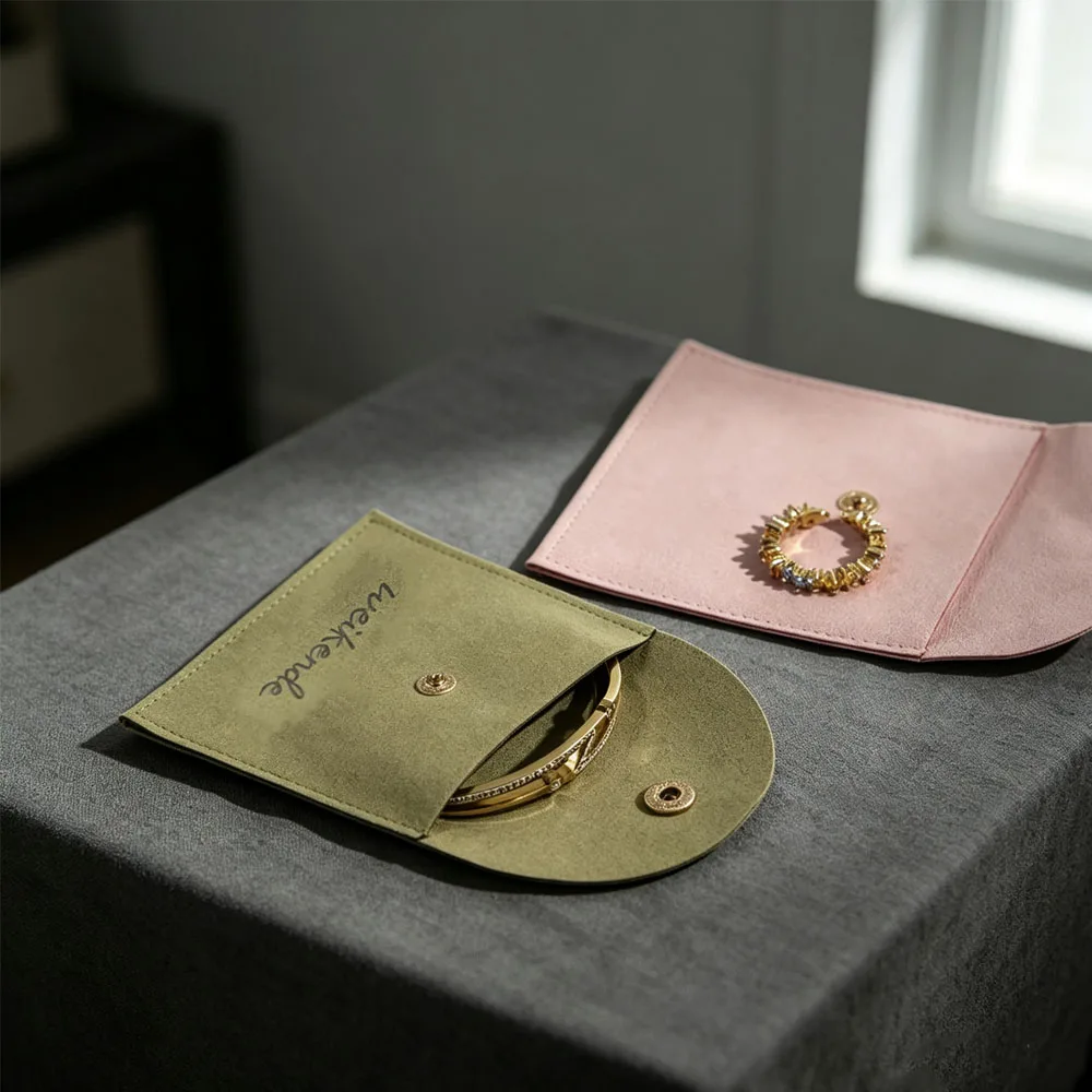 100pcs Multicolor Personalized Magnificent Jewelry Snap Gold Button Packing Bags Studs Brooch Ring Bead Gift Packaging Wholesale