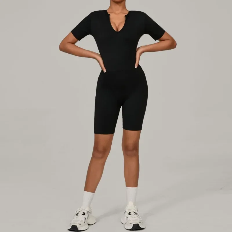 

New Women's Yoga Jumpsuit Seamless Breathable Dance Bodysuit Butt Lift One-Piece Gym Workout Running Pilates Fitness Activewear