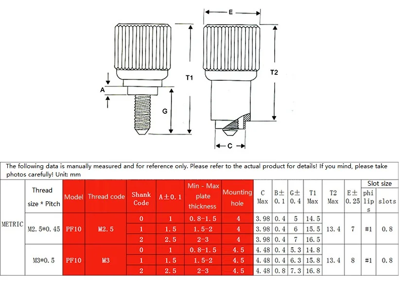 M2.5 M3 PF10 Stainless Steel Riveted Loose Spring Screw Sheet Metal Pressure Plate Screw