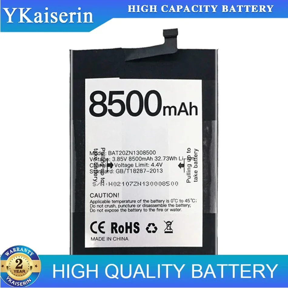 BAT20ZN1308500 8500mAh Replacement Battery For Doogee S86 Pro