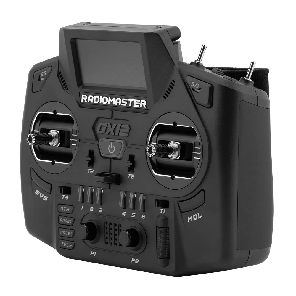 IN Stock Radiomaster GX12 1000HZ 3D Digital CNC Hall Gimbal Dual Band Antenna Gemini XROSSBAND EXpressLRS Radio Controller thumbnail 3