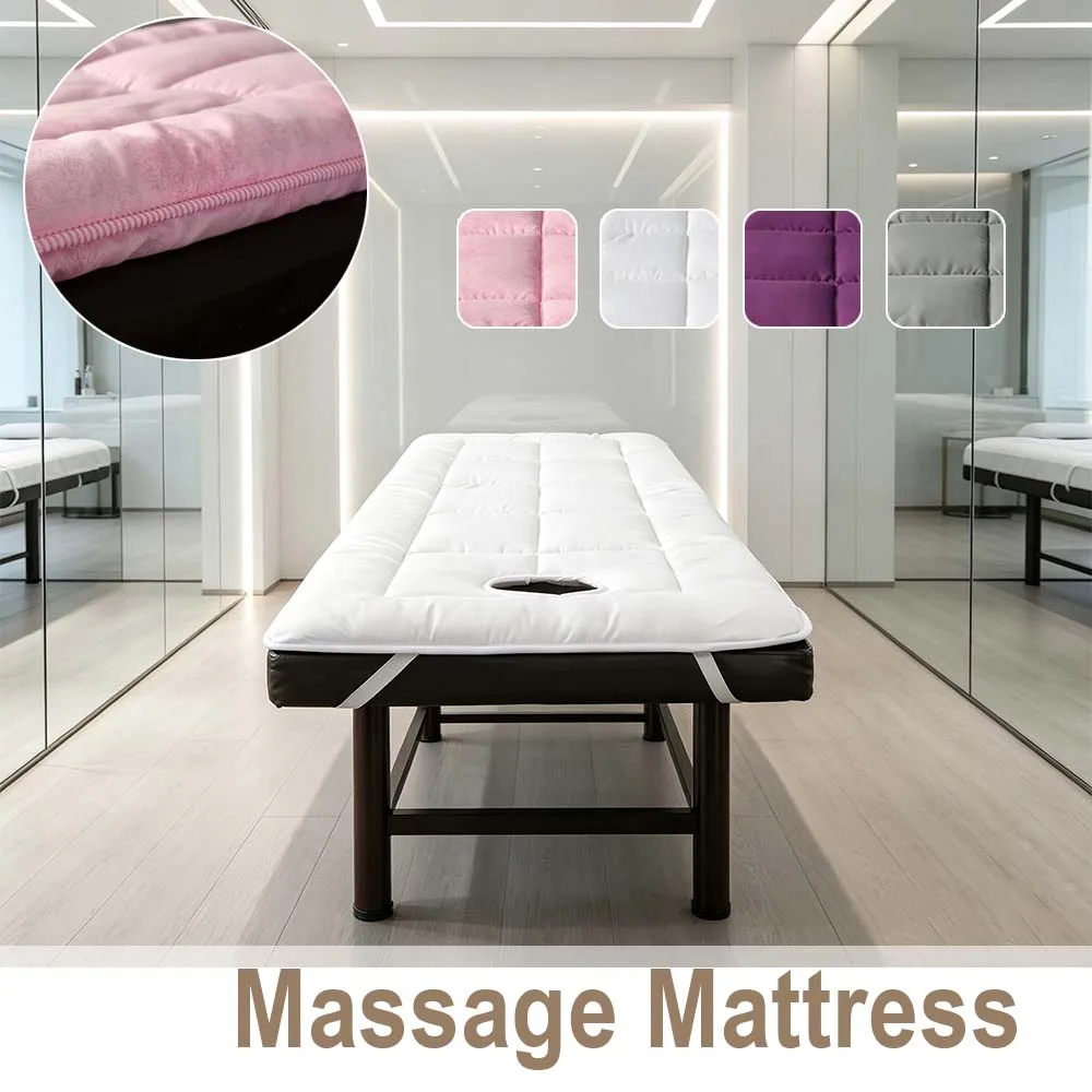 

Simple Beauty Salon Bed Mattress Thickened Filling Massage Table Pad Modern with Hole for Facial SPA Non-Slip Cover for SPA Use