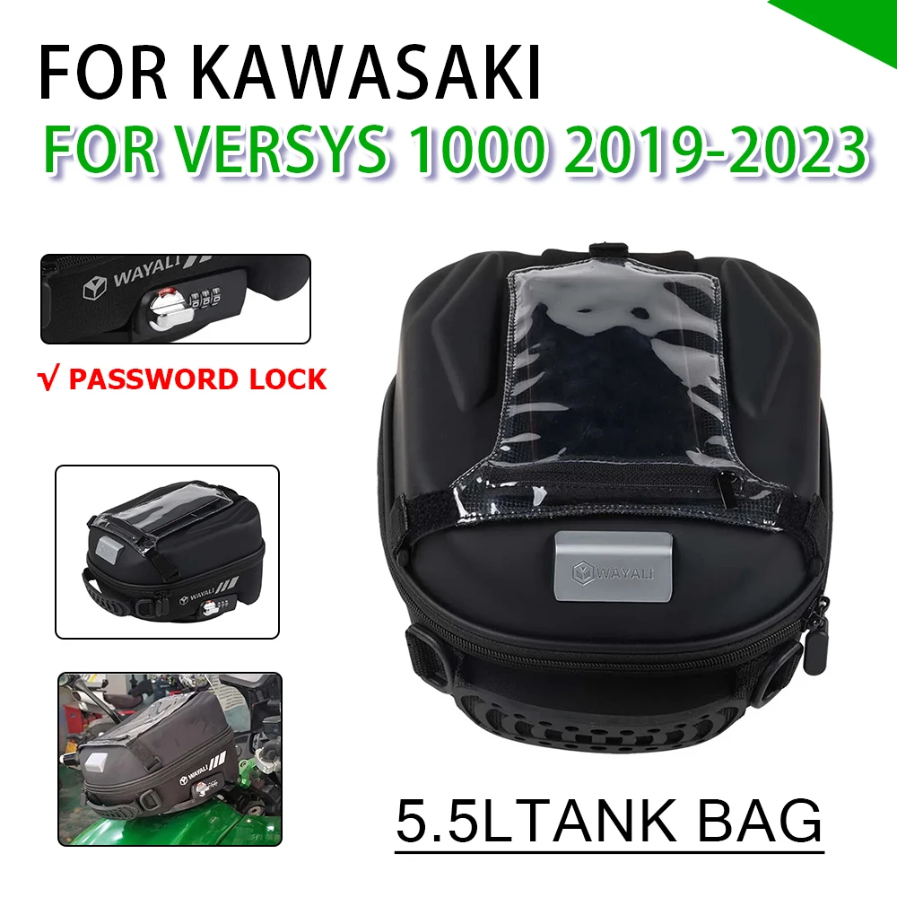 

Motorcycle Accessories Tank Bag Luggage Backpack Navigation Phone Bag For KAWASAKI Versys 1000 Versys1000 2020 2021 2022 2023