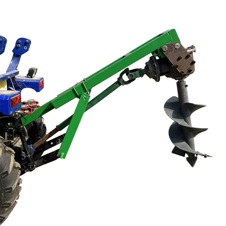 Easy-to-operate tractor accessories with tree planting and excavators for agricultural tractors