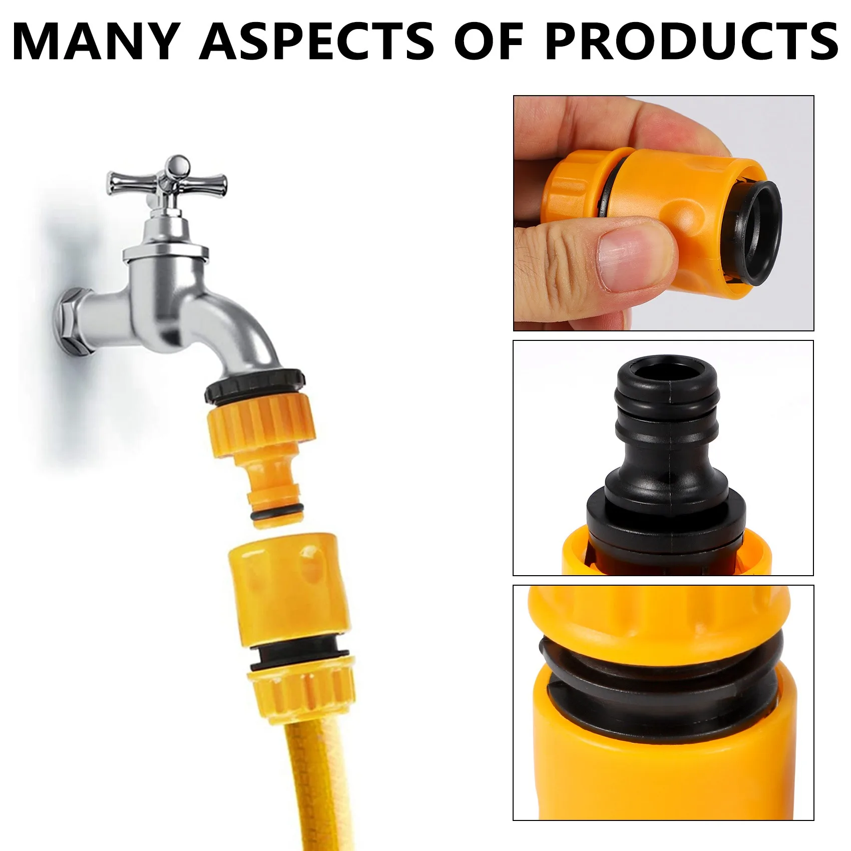 20 Pcs Garden Hose Connector Set, Connector Hose End Connector Double Hose Connectors Extender Hose Quick Connectors HOT