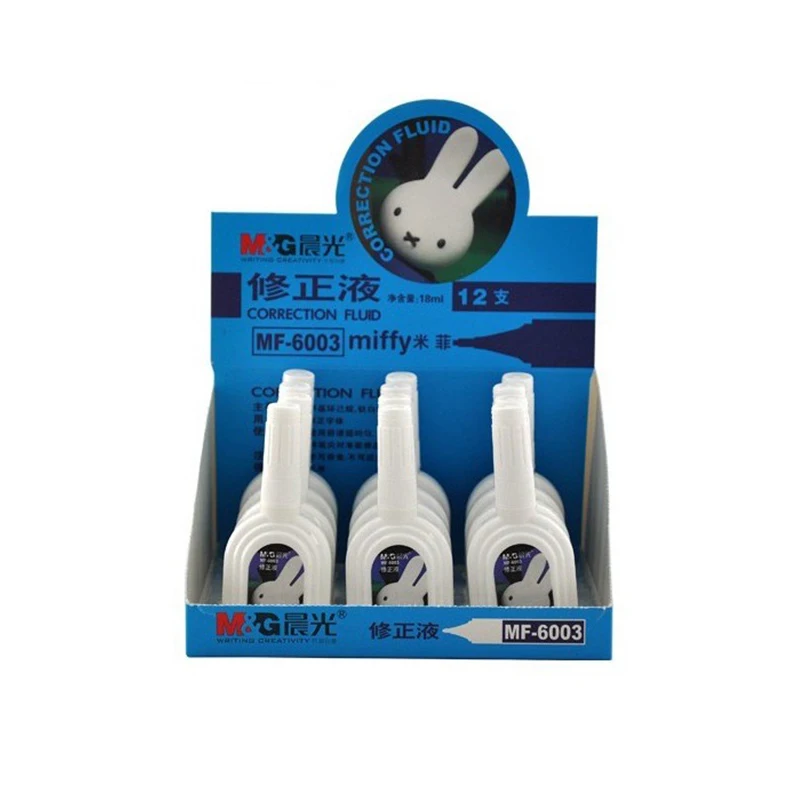 سائل تصحيح M&G، 18 مل/عصا، يصحح الأخطاء، مناسب للاستخدام المدرسي والمكتبي