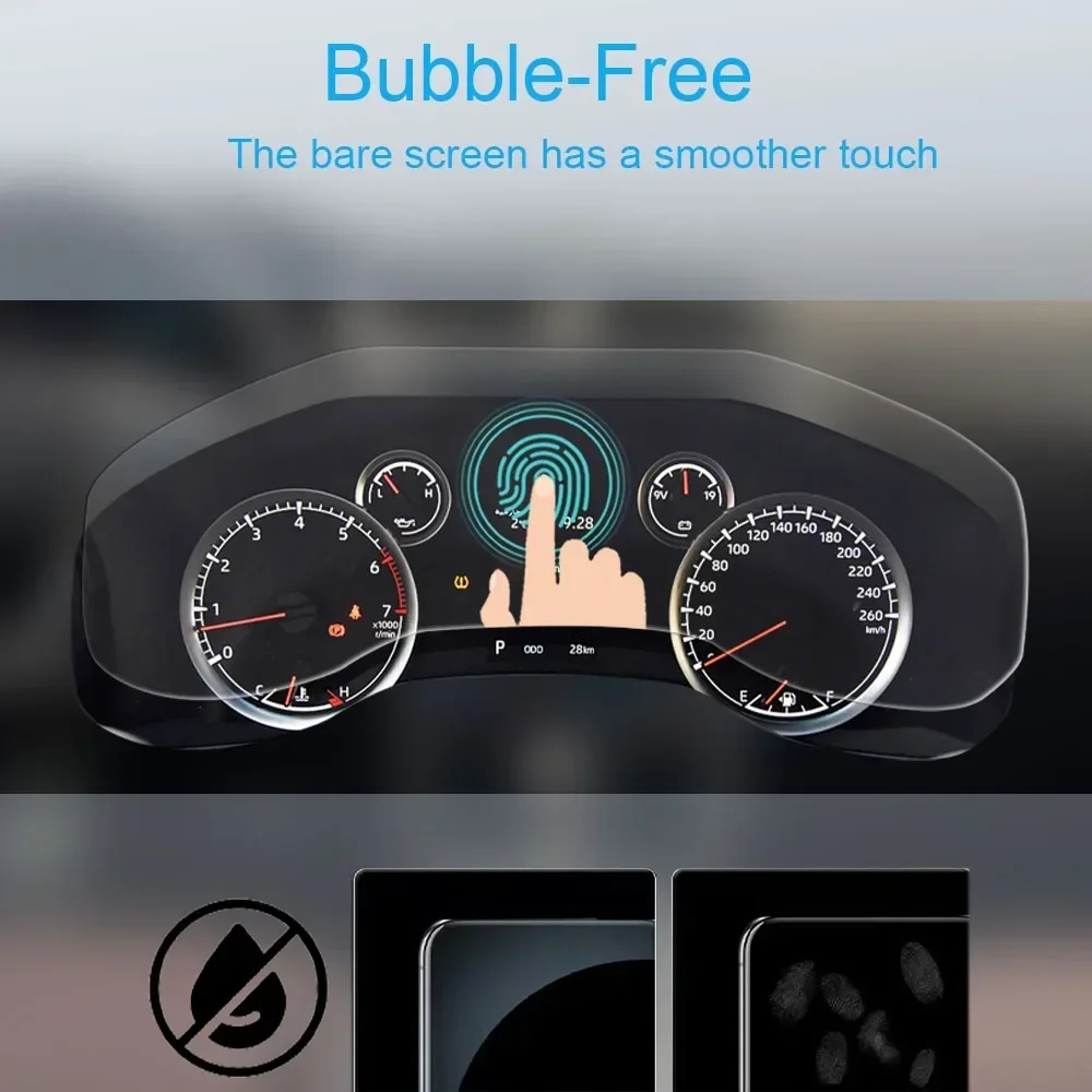 Car Interior Central control screen Anti scratch transparent TPU protective film GPS navigator For Toyota Land Cruiser 2023-2026