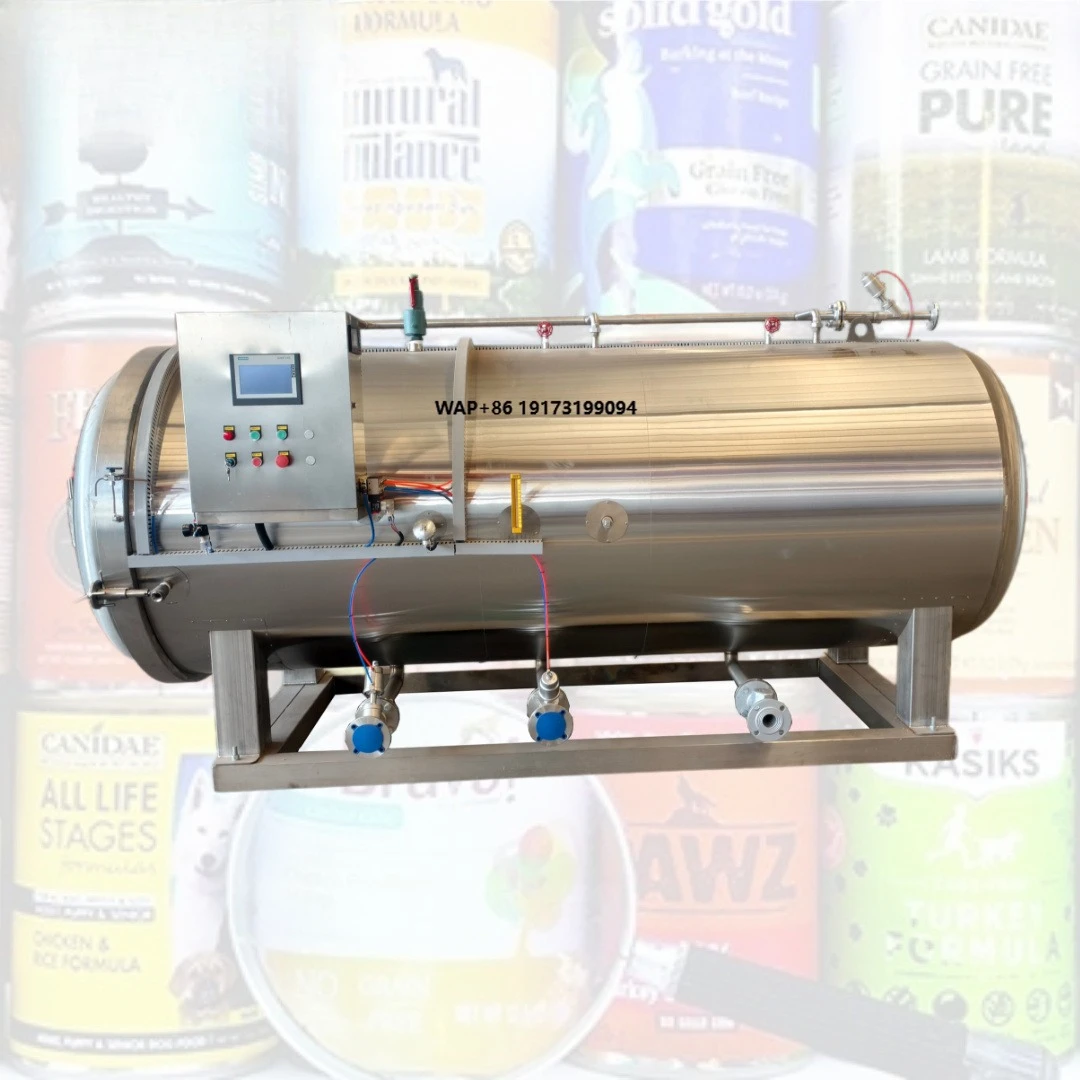 Full-Automatic Steam Sterilizer Retort for Wet Pet Food Cans - PLC Control & High Efficiency