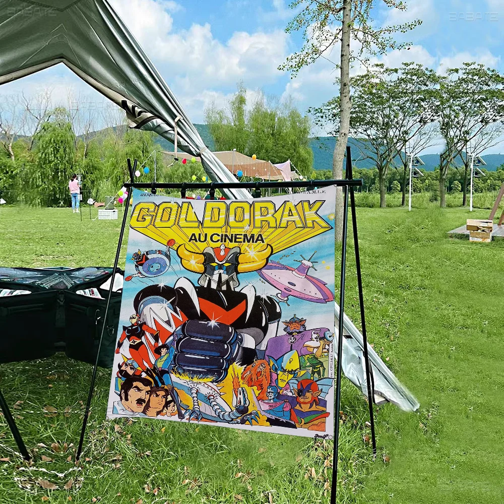 UFO Robot Goldorake Banner INS Style Outdoor Party Decoration Atmosphere Flag