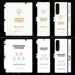 Front Back Soft Hydrogel Matte Film For Samsung Galaxy Z Fold 2 3 4 5 6 SE 7 W21 W22 W23 W24 W25 Clear Frosted Screen Protector