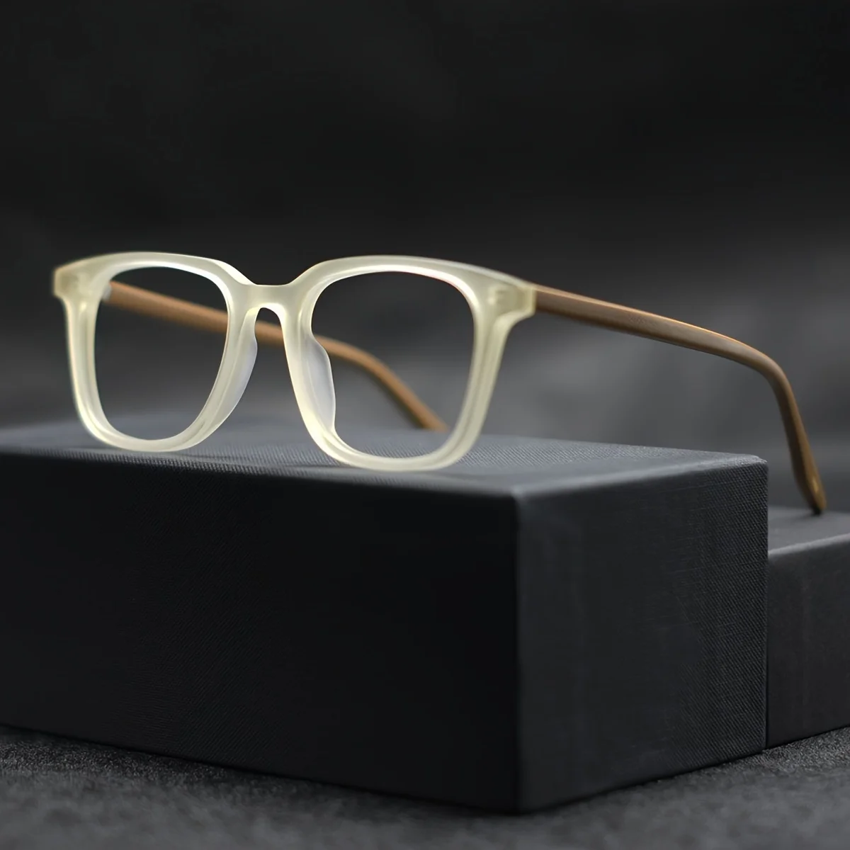 1pc Square Glasses Frame Unisex Lightweight Eyeglasses with Clear Lenses Frame for Women Men Eyewear image 4