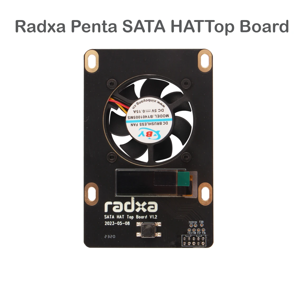 

Radxa Penta SATA HAT TOP Board for Penta SATA HAT Expansion IP Display and Heat Dissipation