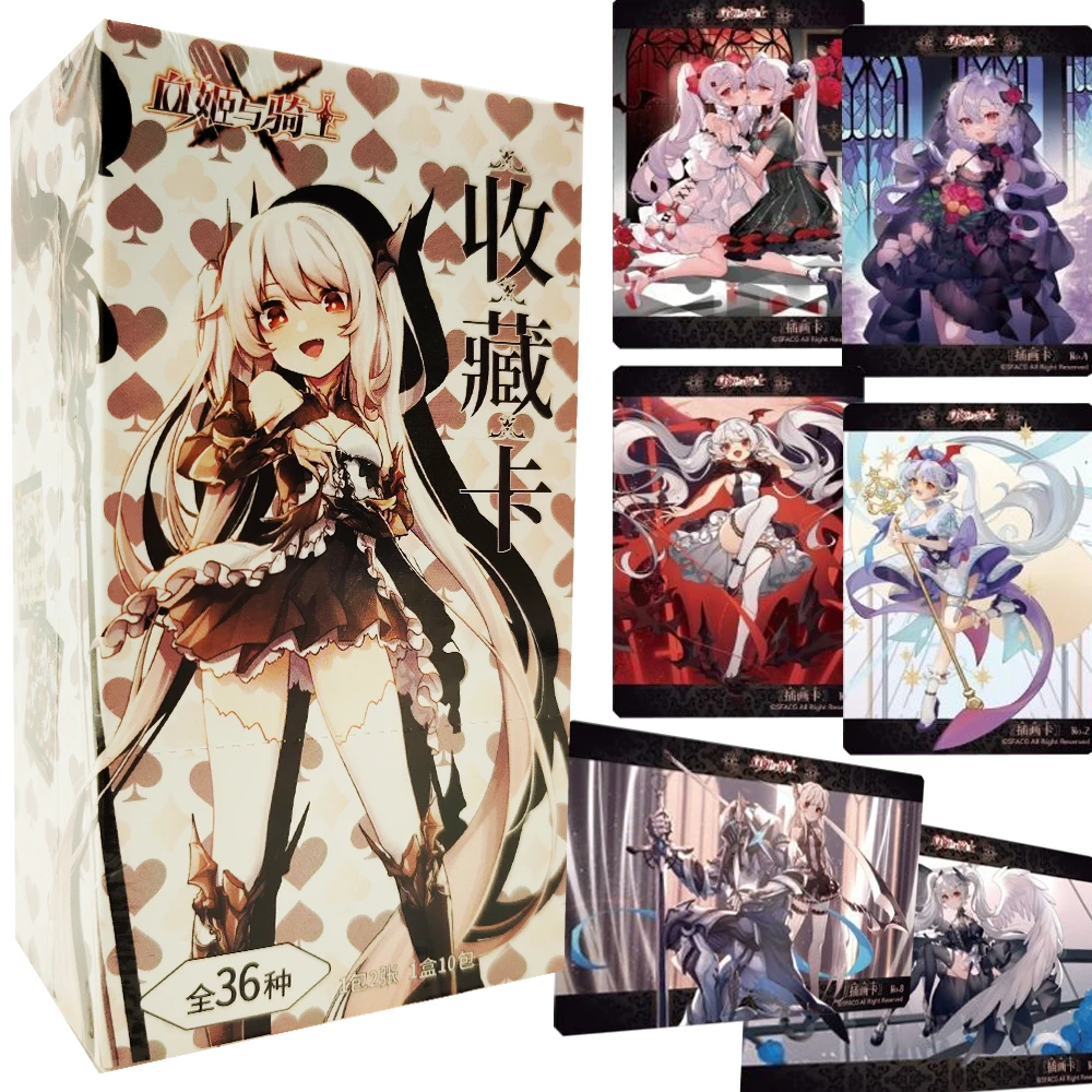 

Blood Princess and Knight Collection Cards Hot Blooded Magic Comic Light Novel Pretty Girls High Quality Exquisite Cards Gifts